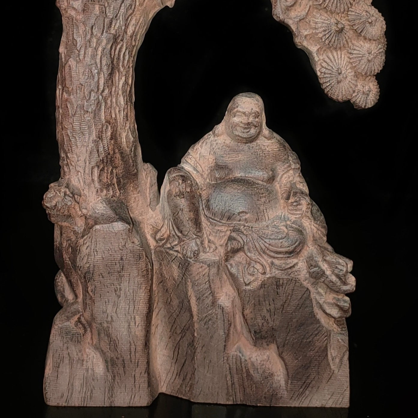 Chinese antique agarwood and Panasonic Maitreya