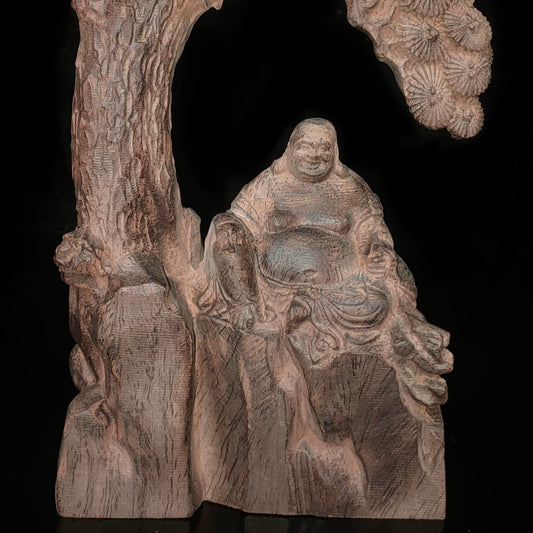 Chinese antique agarwood and Panasonic Maitreya