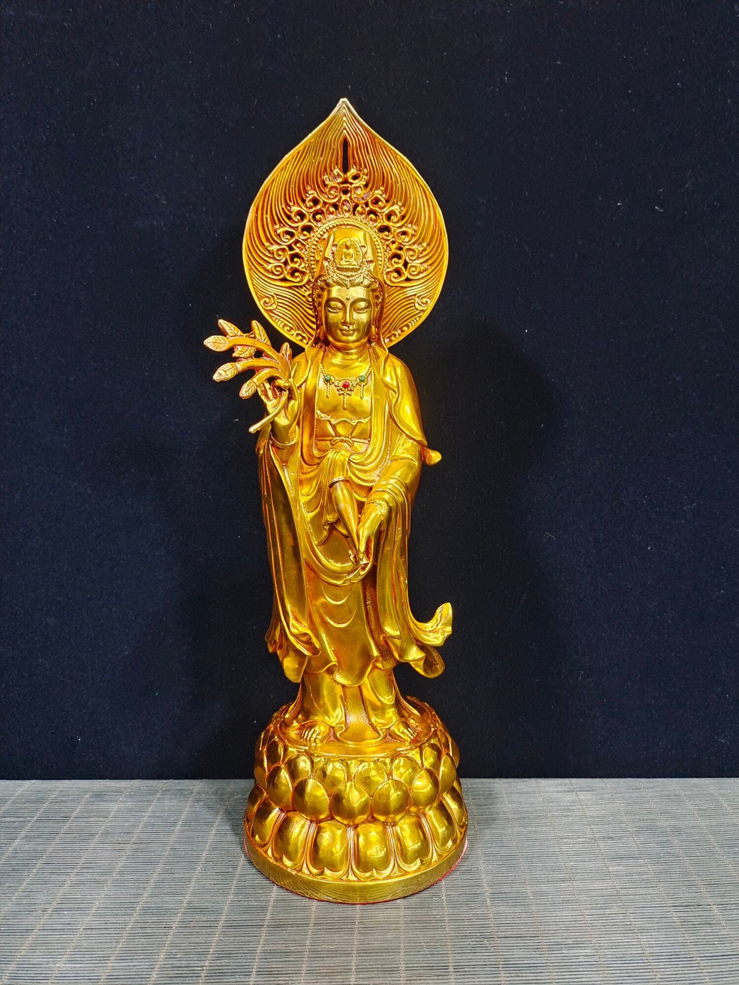 Chinese antique pure copper [Three Saints of the West]