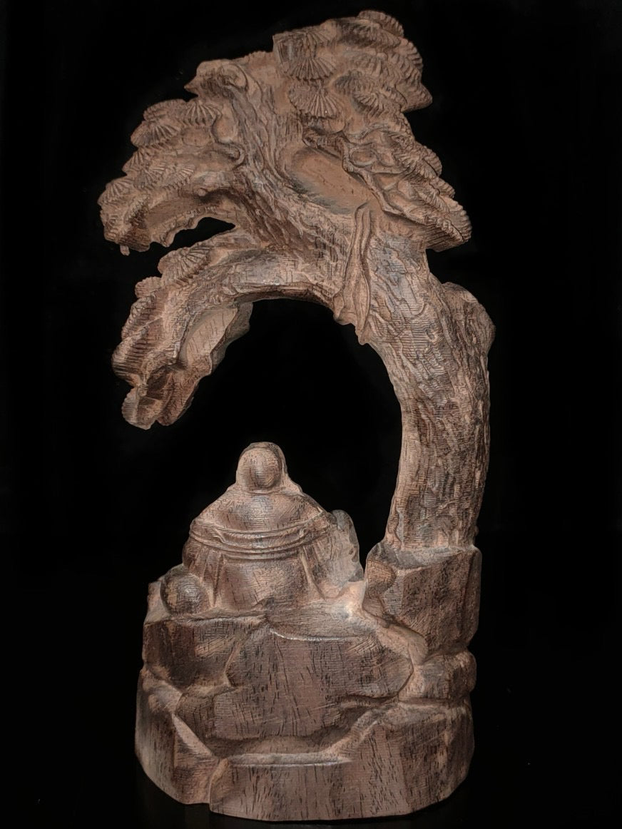 Chinese antique agarwood and Panasonic Maitreya