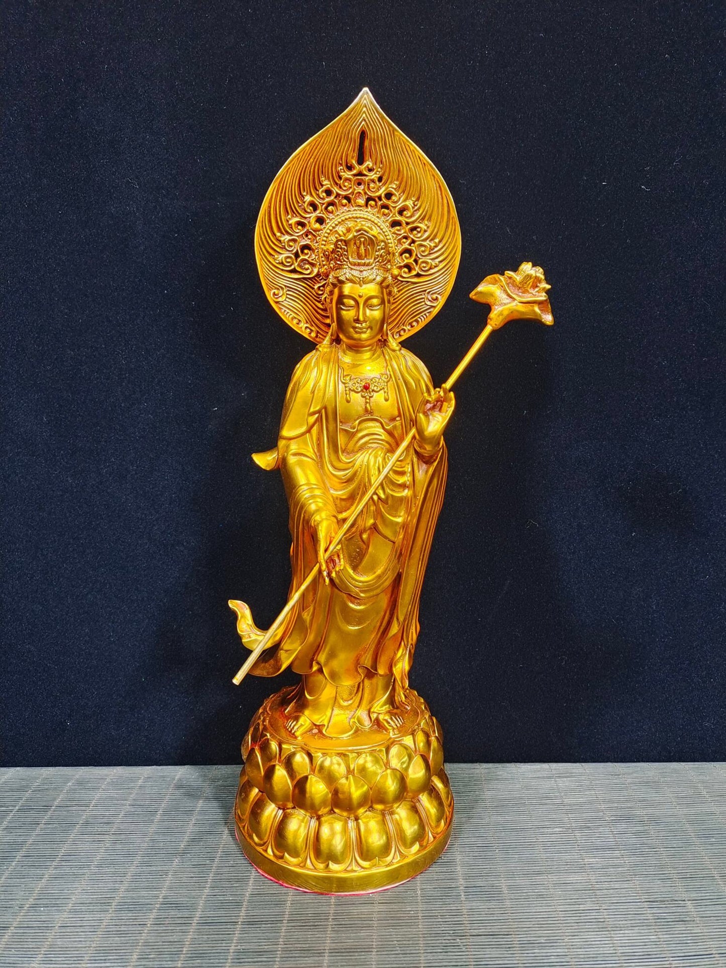 Chinese antique pure copper [Three Saints of the West]