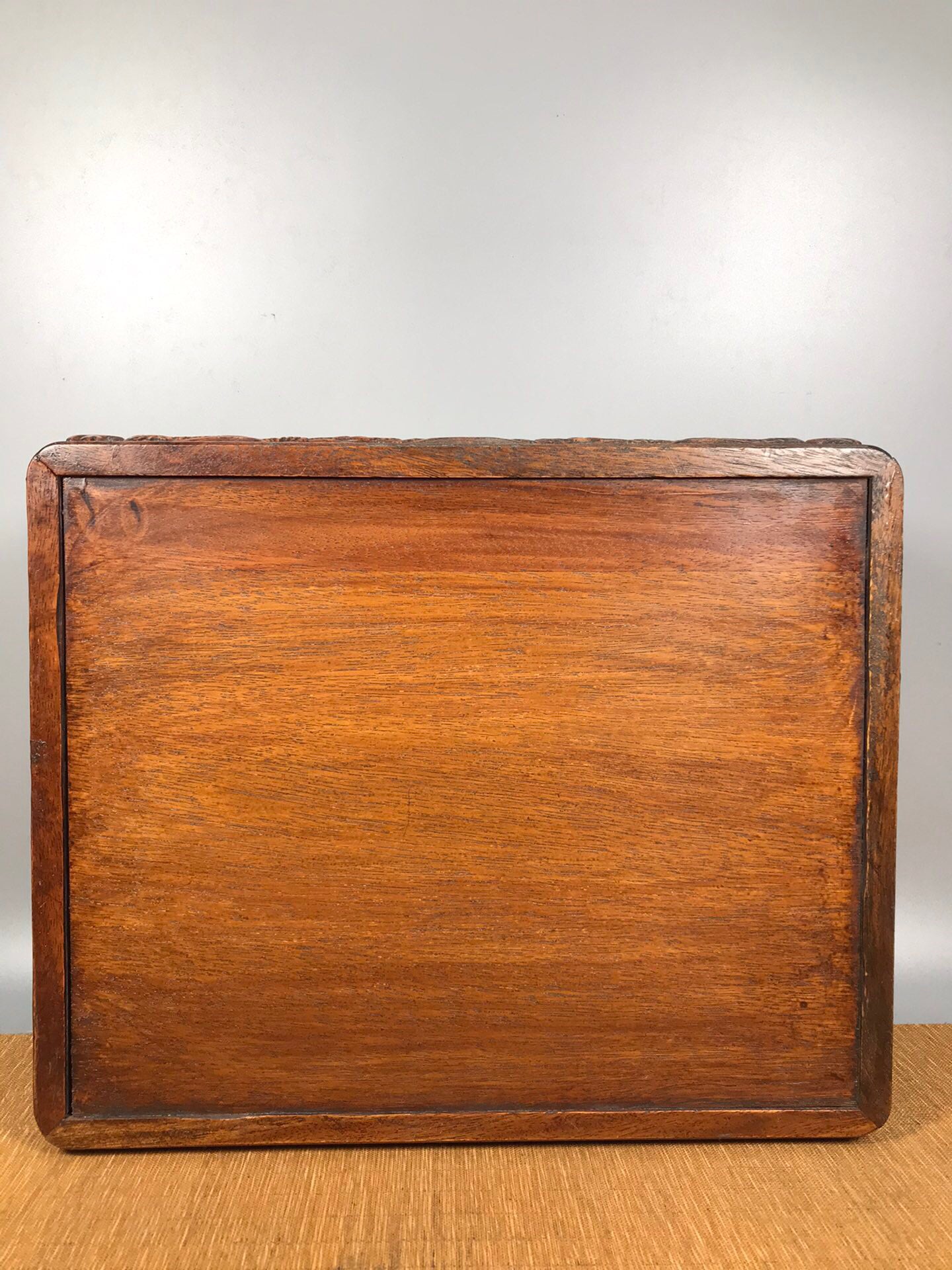 Chinese antique rosewood needle and thread box