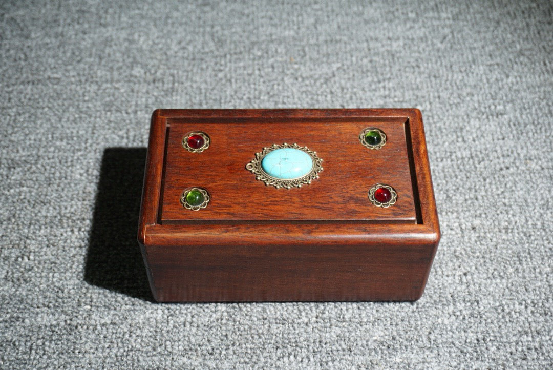 Chinese antique rosewood mechanism box