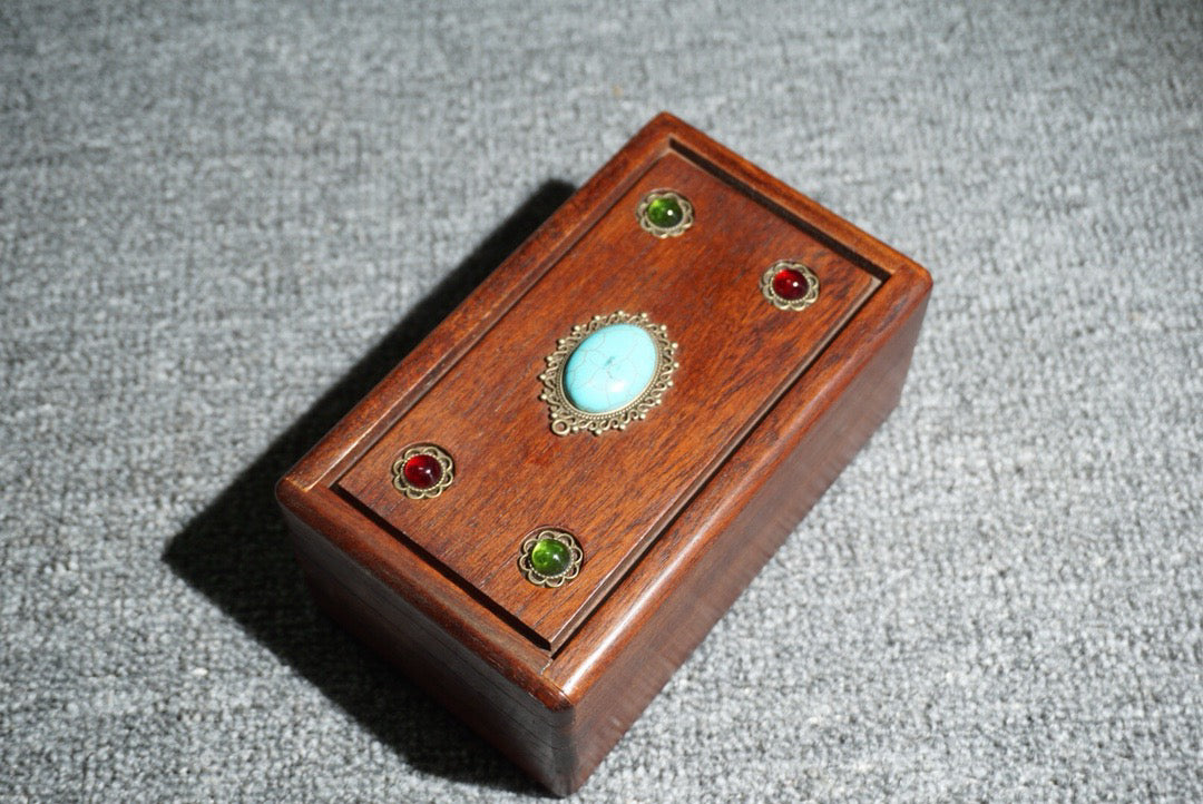 Chinese antique rosewood mechanism box