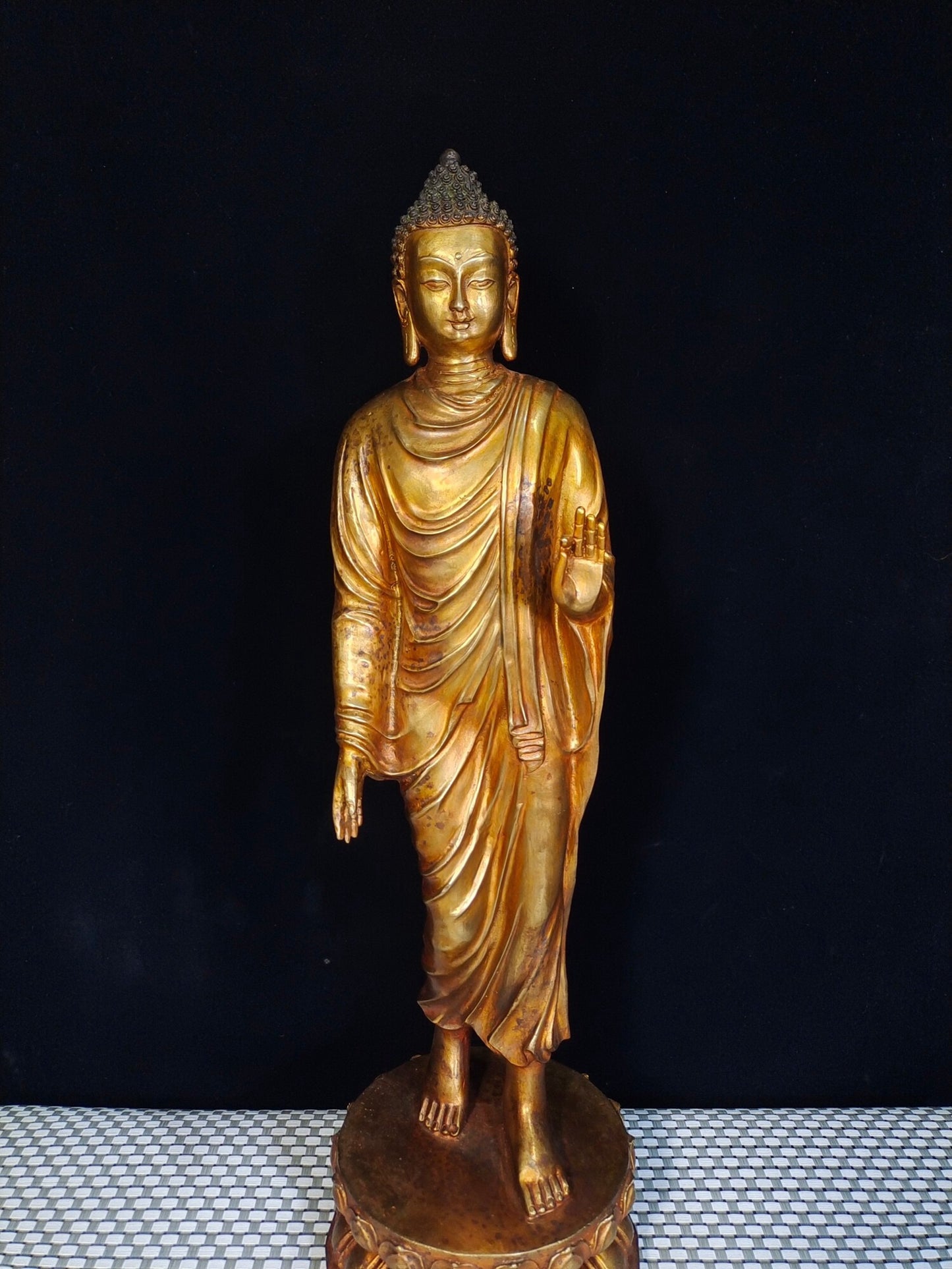 Chinese antique pure copper "Shakyamuni Buddha"