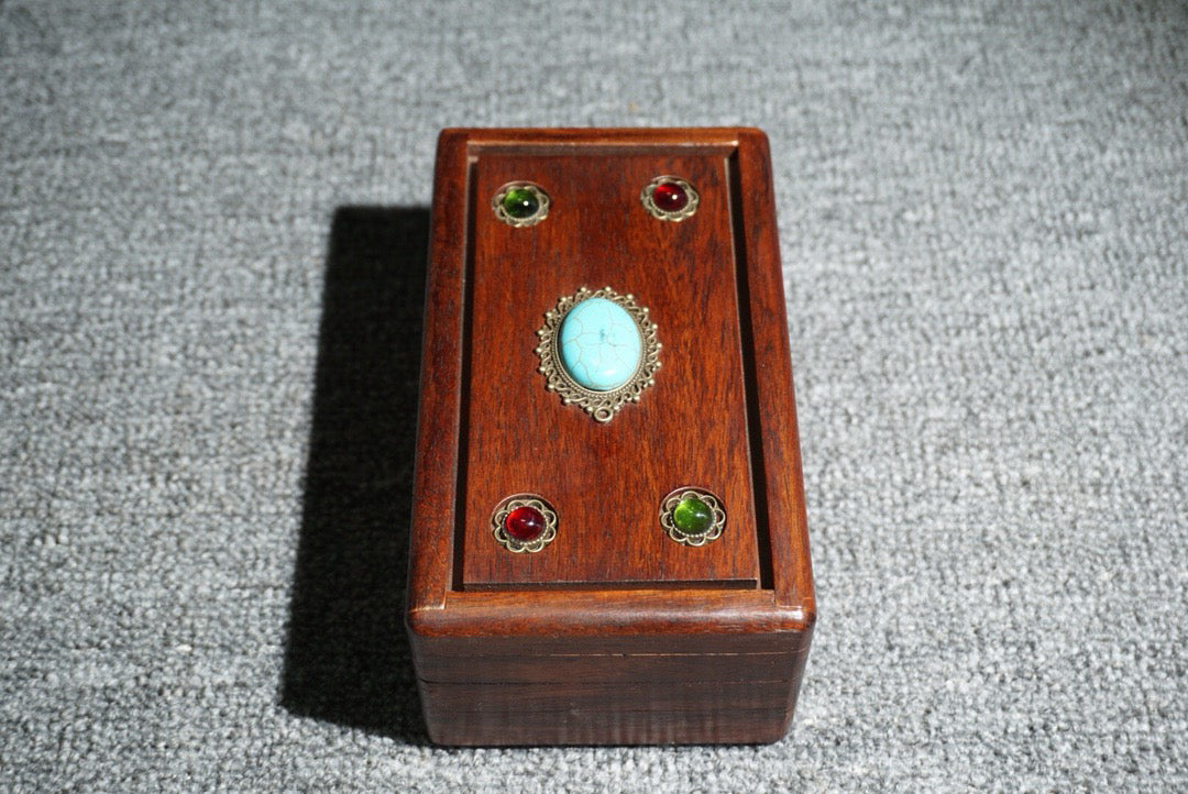 Chinese antique rosewood mechanism box