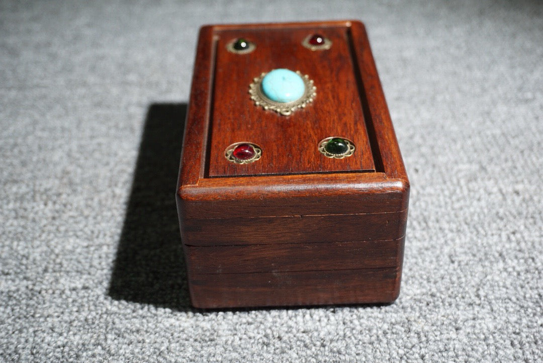 Chinese antique rosewood mechanism box