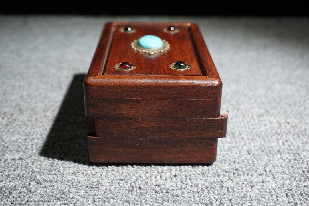 Chinese antique rosewood mechanism box