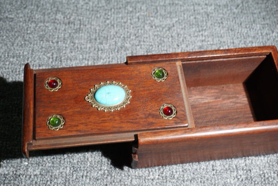 Chinese antique rosewood mechanism box