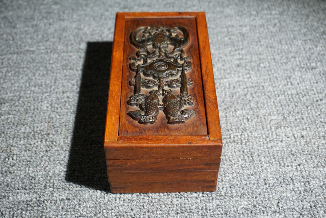 Chinese antique rosewood mechanism box