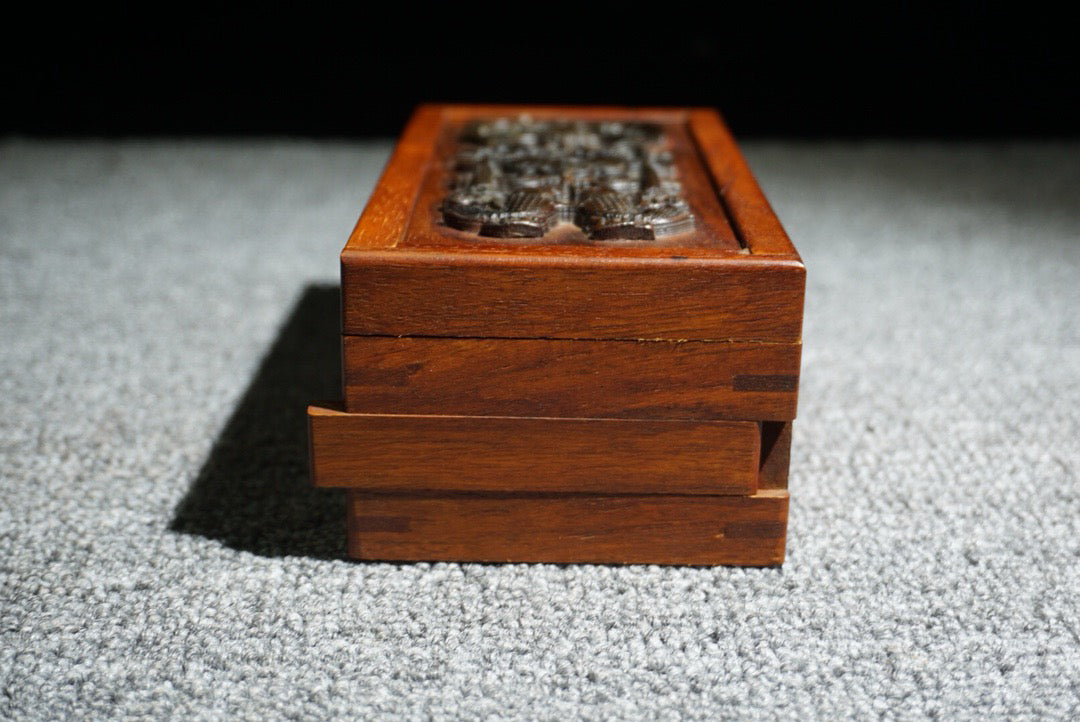 Chinese antique rosewood mechanism box