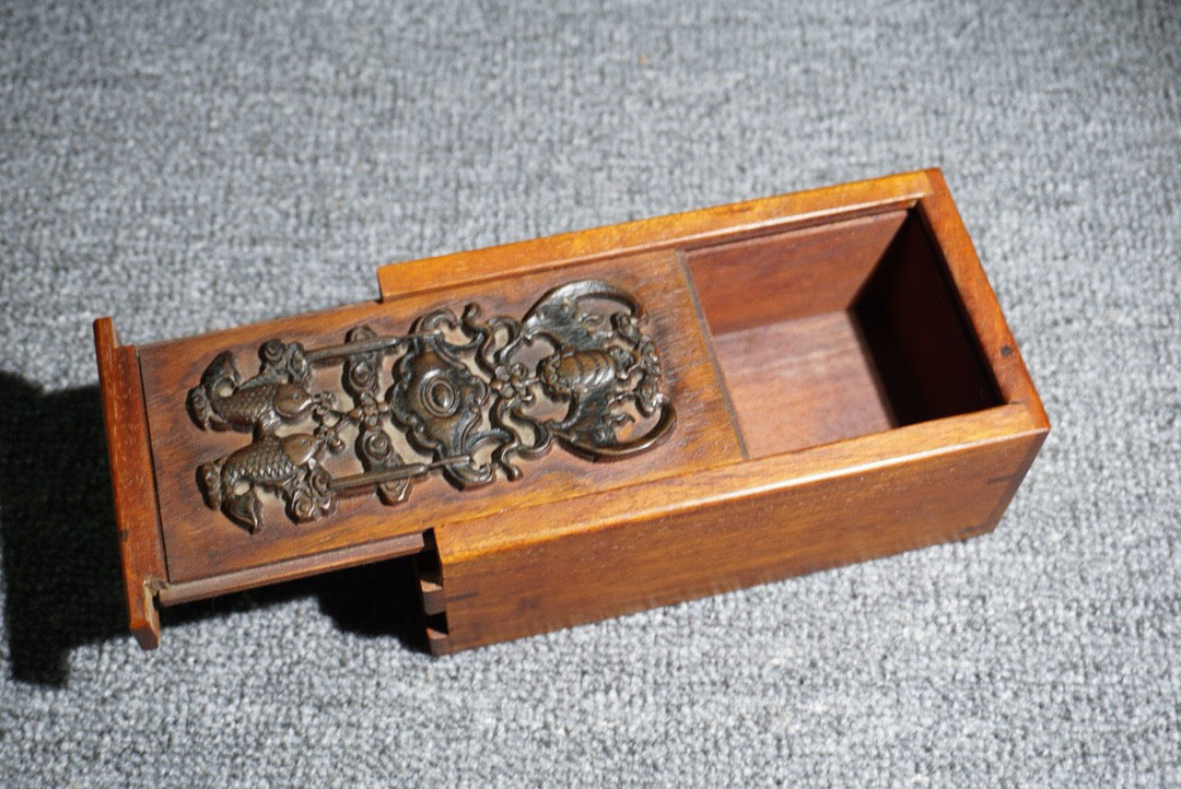 Chinese antique rosewood mechanism box