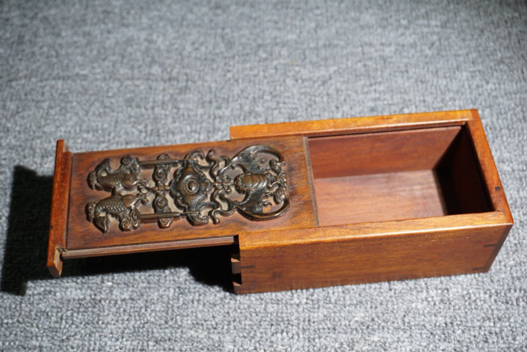 Chinese antique rosewood mechanism box