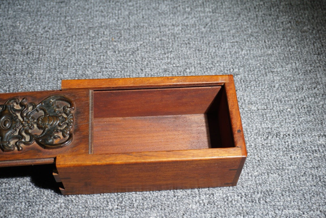 Chinese antique rosewood mechanism box