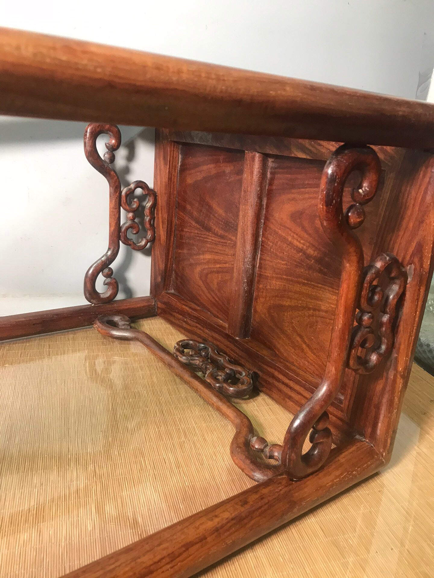 Chinese antique pear wood flower rack
