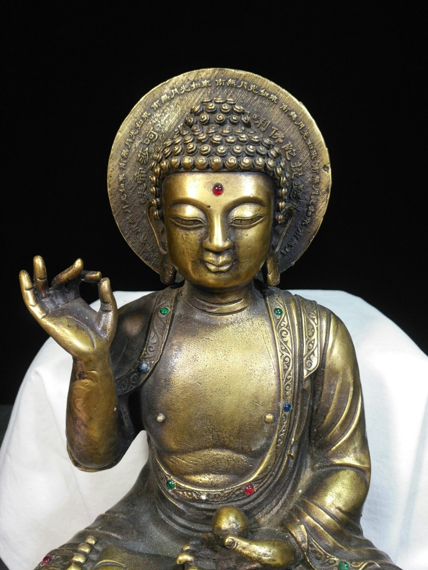 Chinese antique pure copper "Nanwu Moonlight Tathagata"