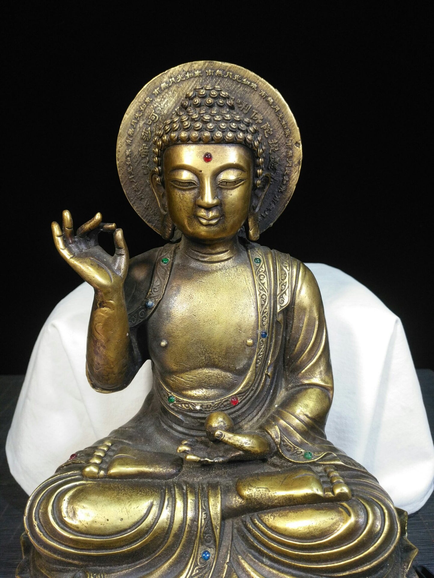 Chinese antique pure copper "Nanwu Moonlight Tathagata"