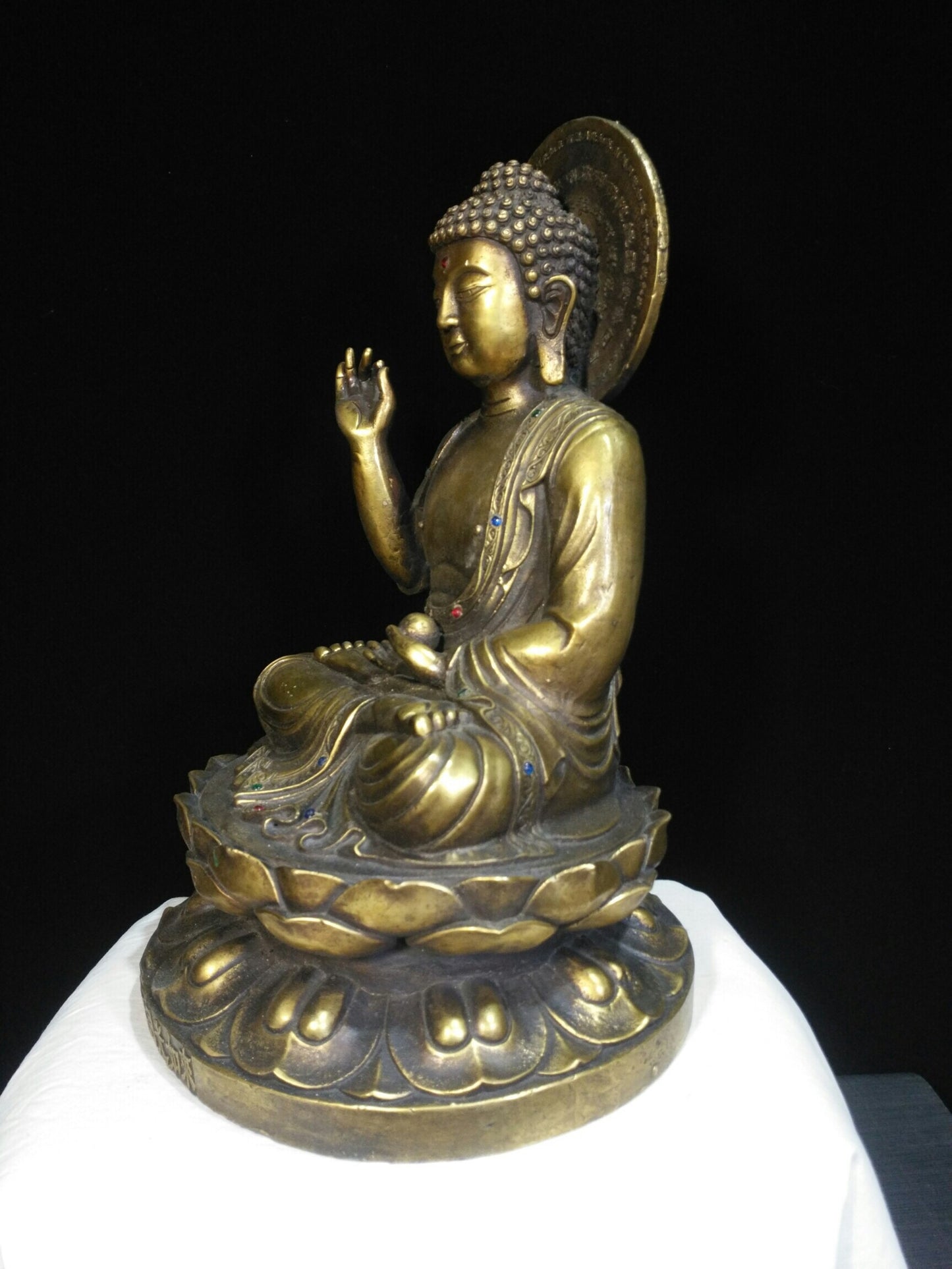 Chinese antique pure copper "Nanwu Moonlight Tathagata"