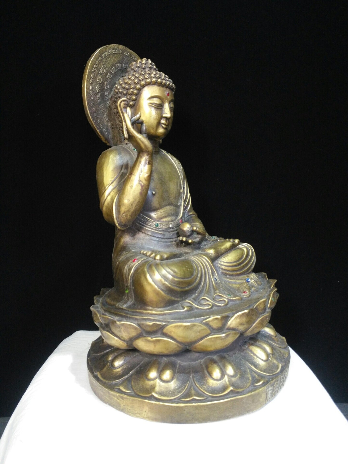 Chinese antique pure copper "Nanwu Moonlight Tathagata"