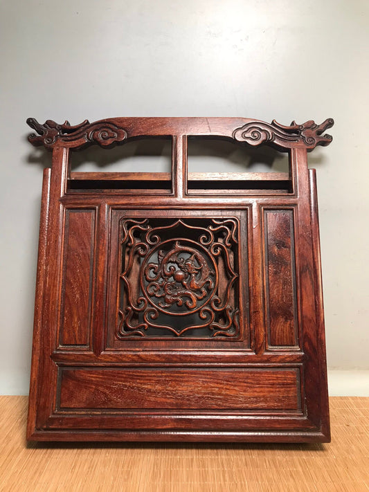 Chinese antique rosewood folding bookshelf
