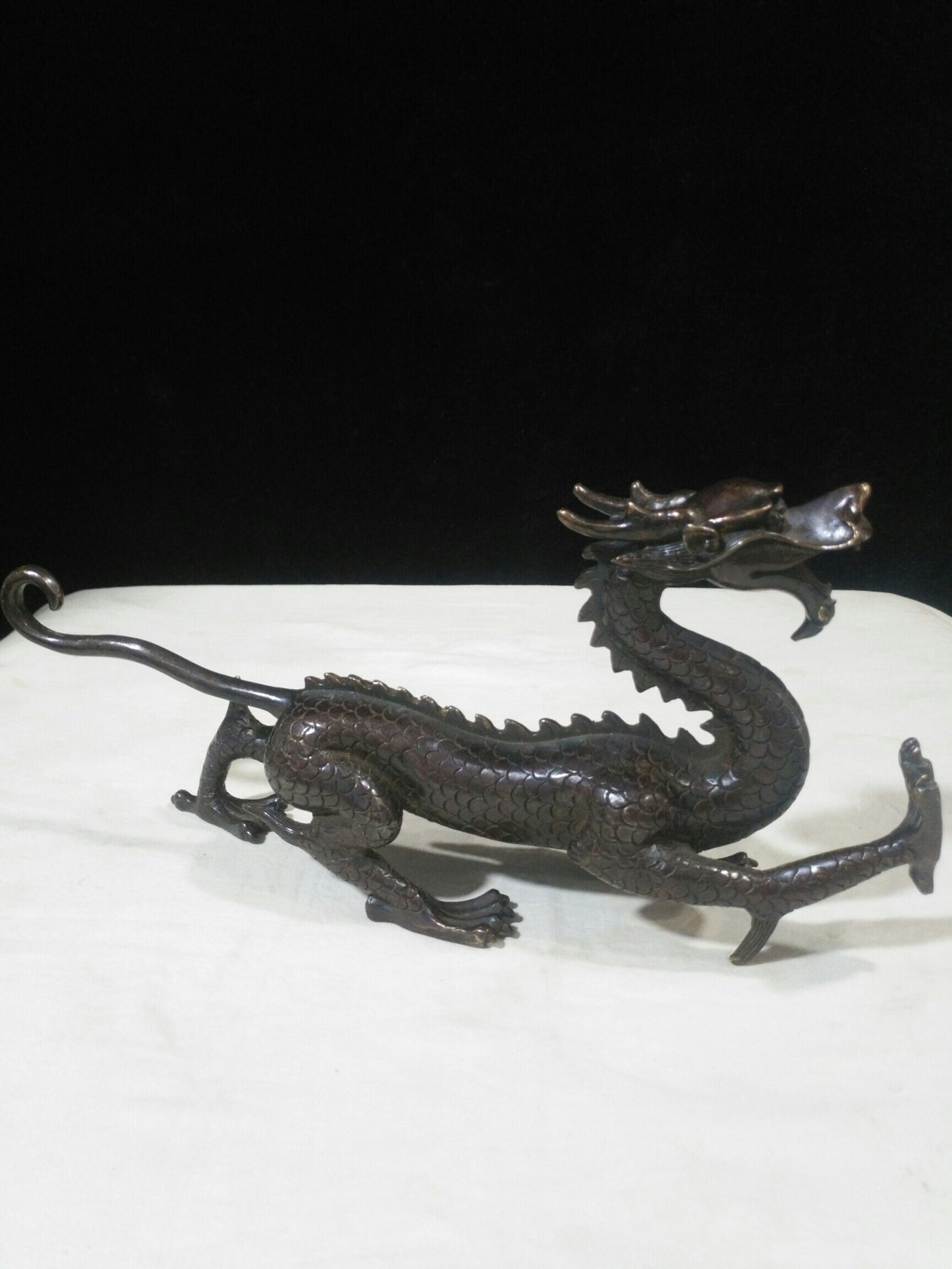 Chinese antique pure copper "Blue Dragon, White Tiger, Vermilion Sparrow, Xuanwu"