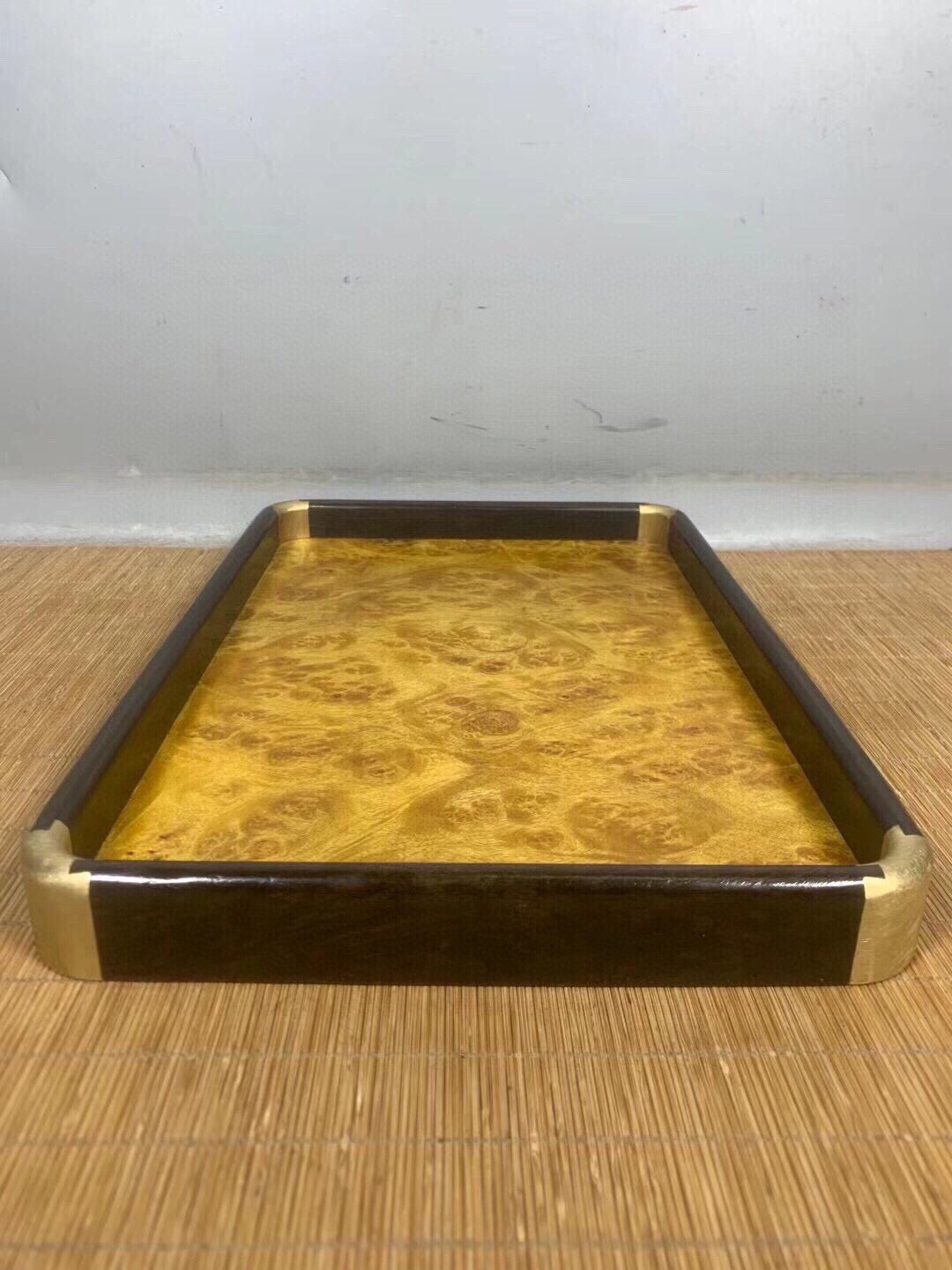 Chinese antique rosewood inlaid with rosewood edge tea tray