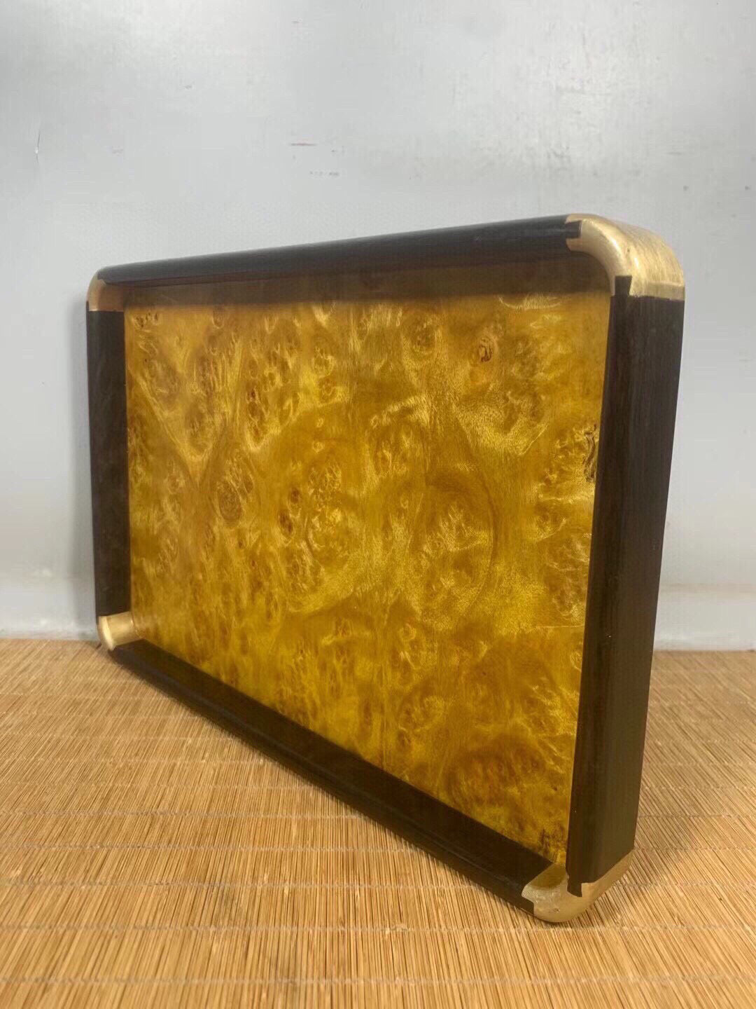 Chinese antique rosewood inlaid with rosewood edge tea tray