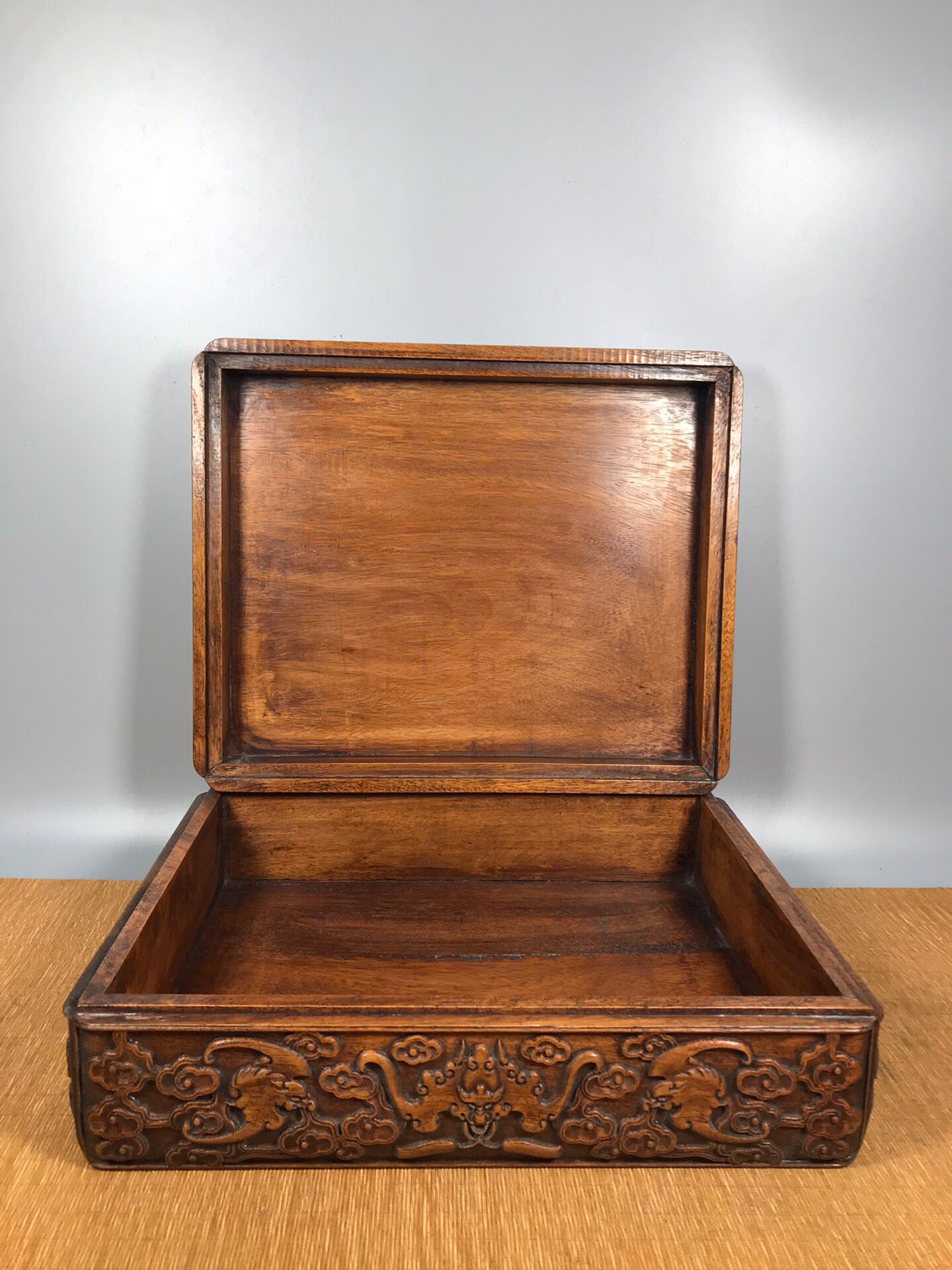 Chinese antique rosewood needle and thread box