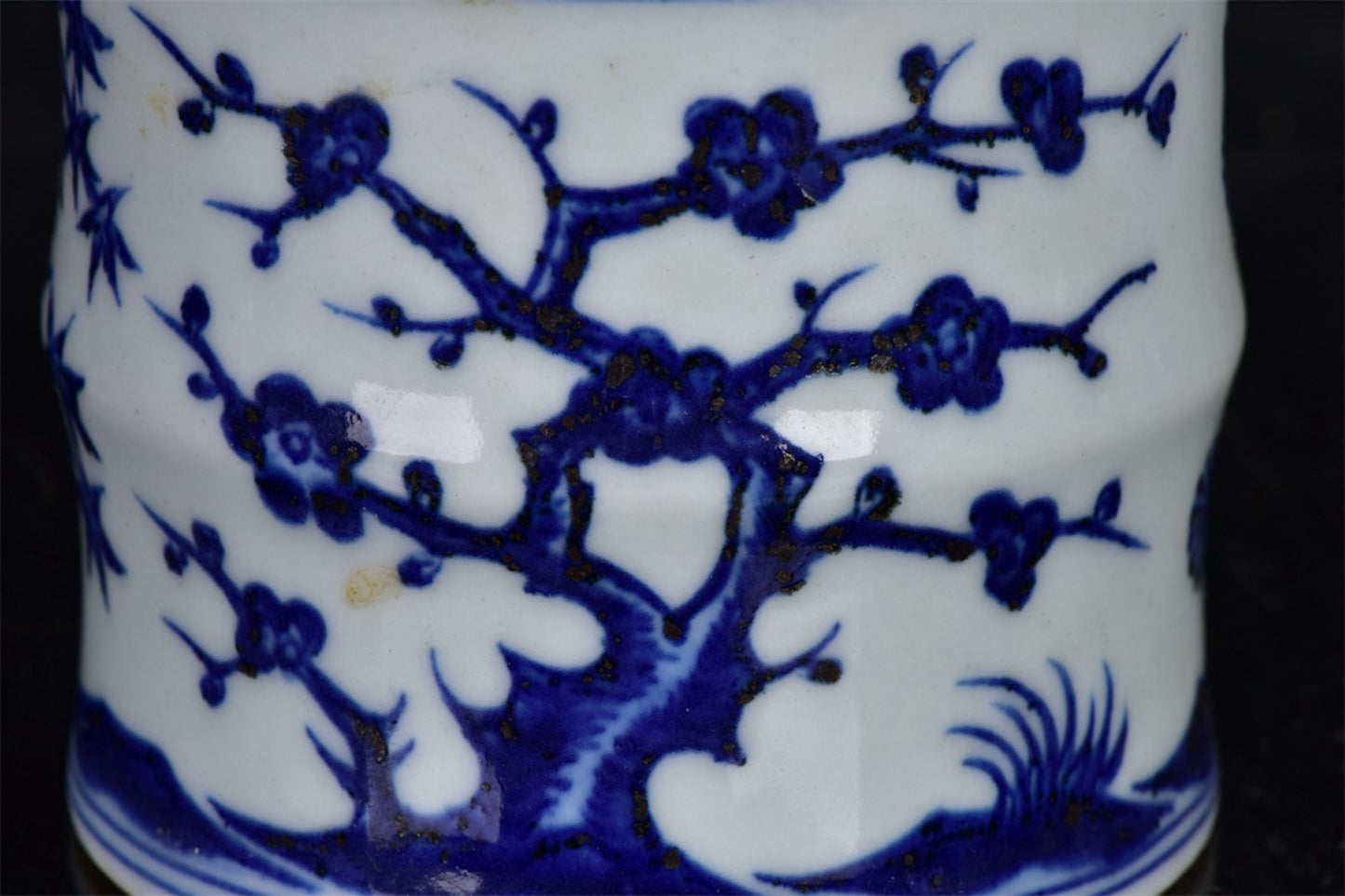 Chinese Antique Blue and White Three Friend Bamboo Cup