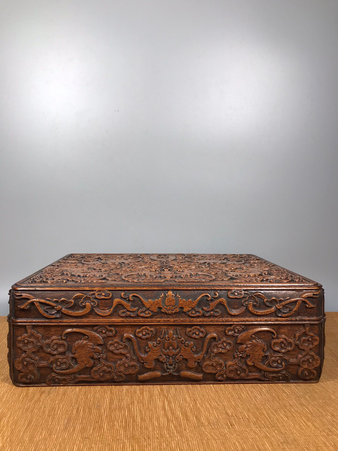 Chinese antique rosewood needle and thread box