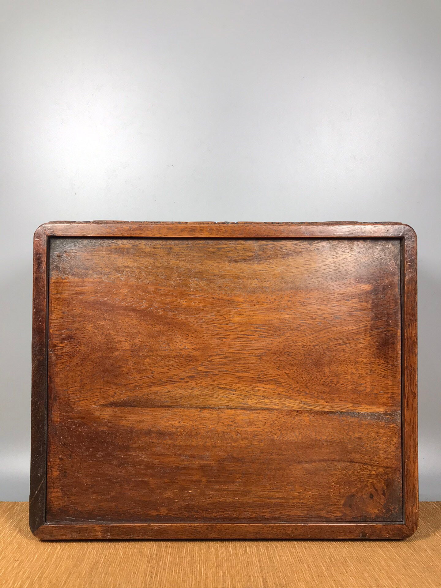 Chinese antique rosewood needle and thread box