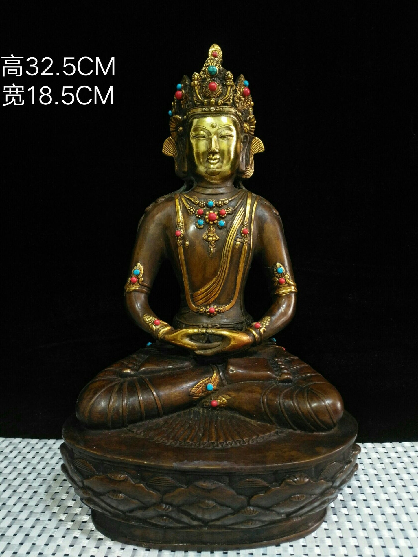 Chinese antique pure copper "Guanyin Bodhisattva"