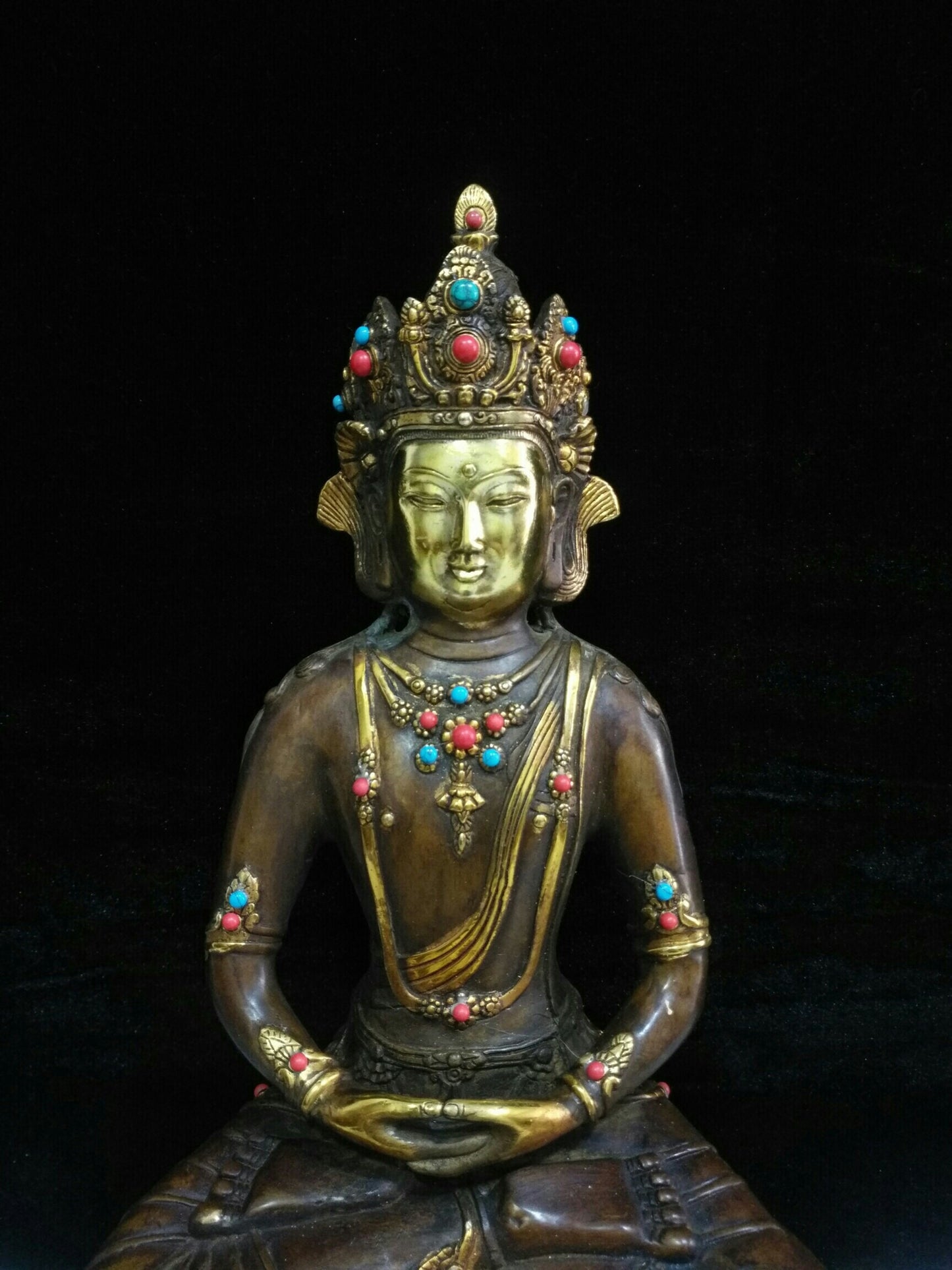 Chinese antique pure copper "Guanyin Bodhisattva"