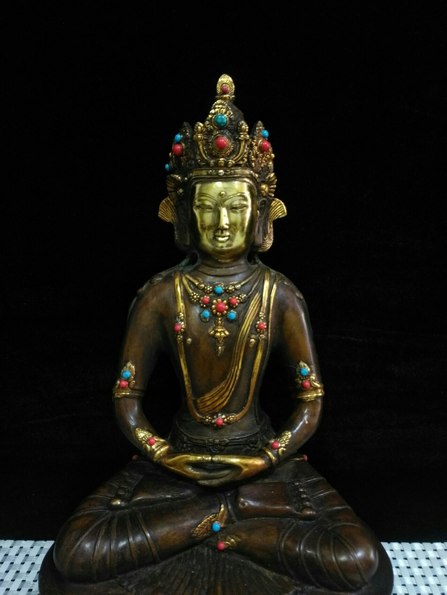 Chinese antique pure copper "Guanyin Bodhisattva"