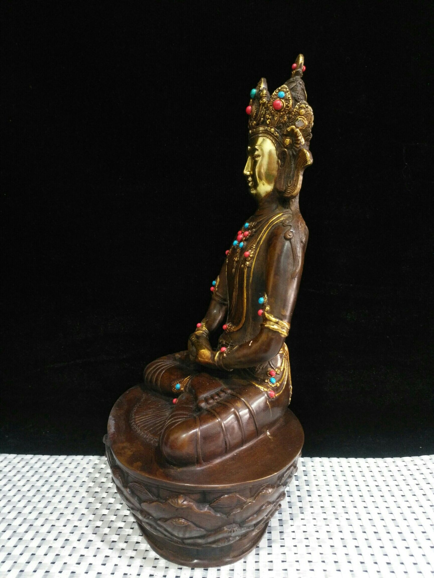 Chinese antique pure copper "Guanyin Bodhisattva"