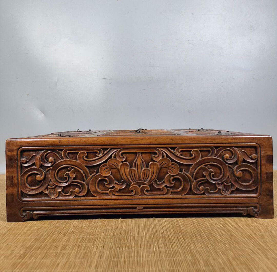 Chinese antique rosewood nine grid box