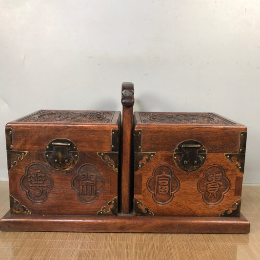Chinese antique rosewood food box