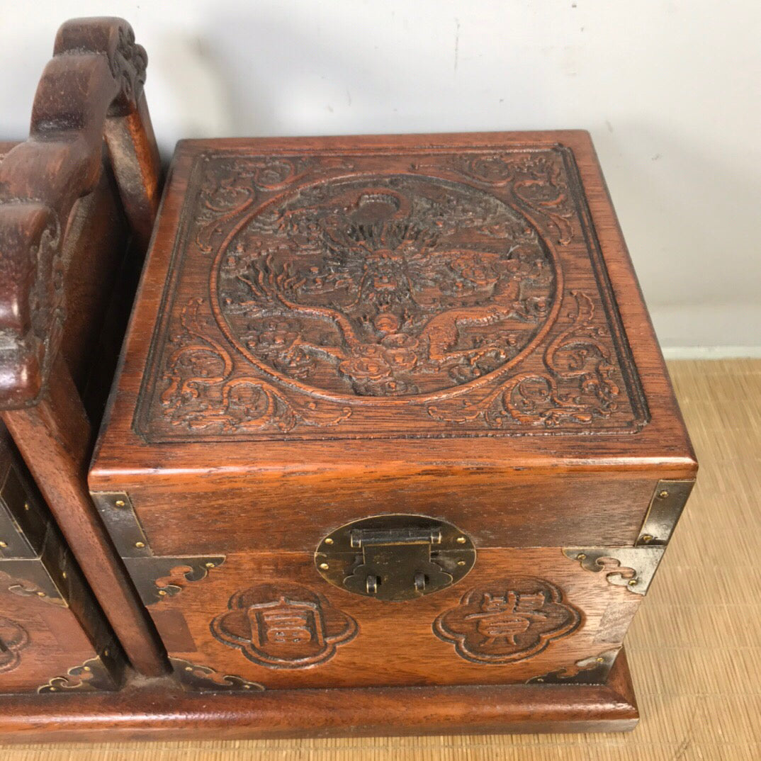 Chinese antique rosewood food box