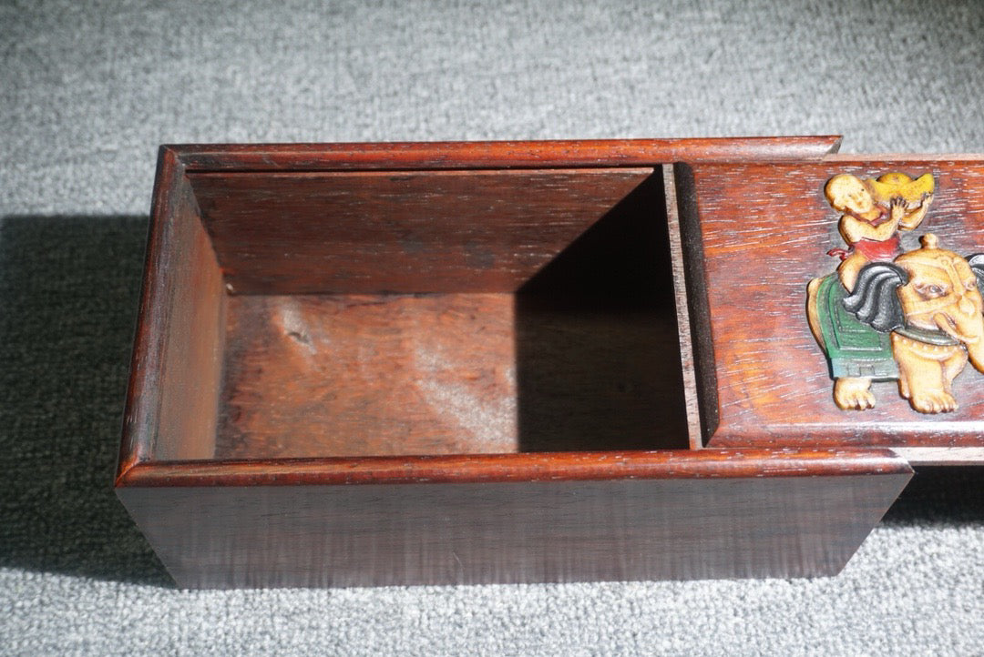 Chinese antique rosewood sliding box