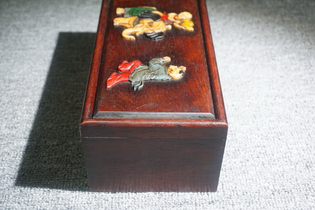 Chinese antique rosewood sliding box
