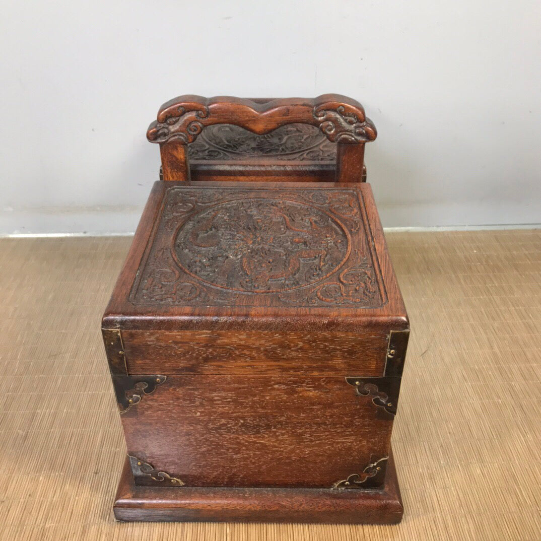 Chinese antique rosewood food box