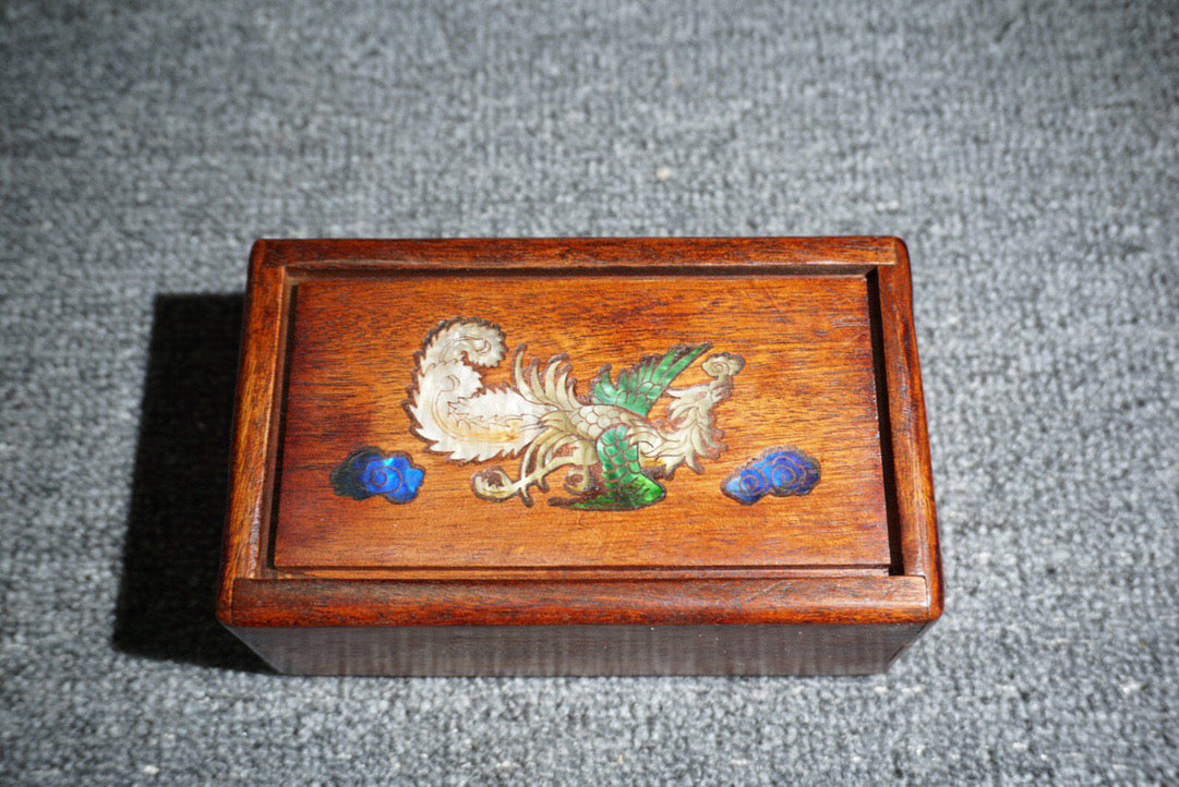 Chinese Antique Redwood Mechanism Box