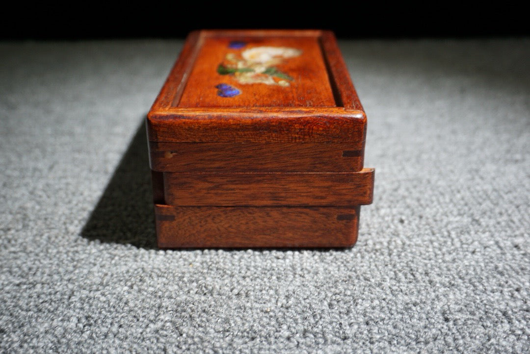 Chinese Antique Redwood Mechanism Box