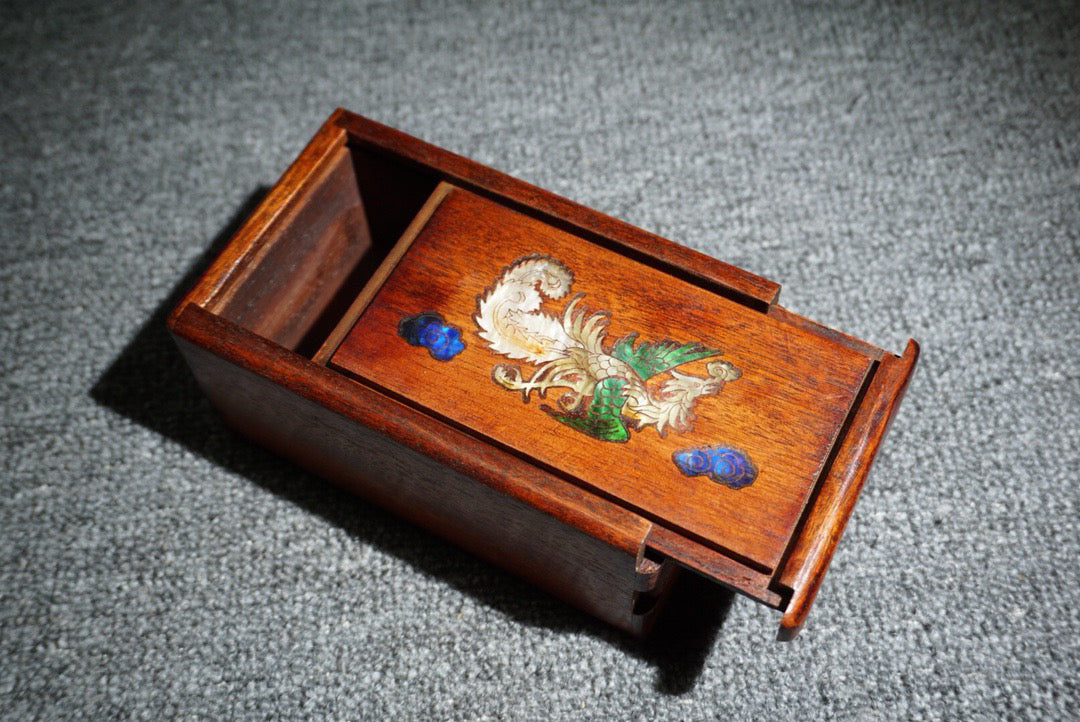 Chinese Antique Redwood Mechanism Box