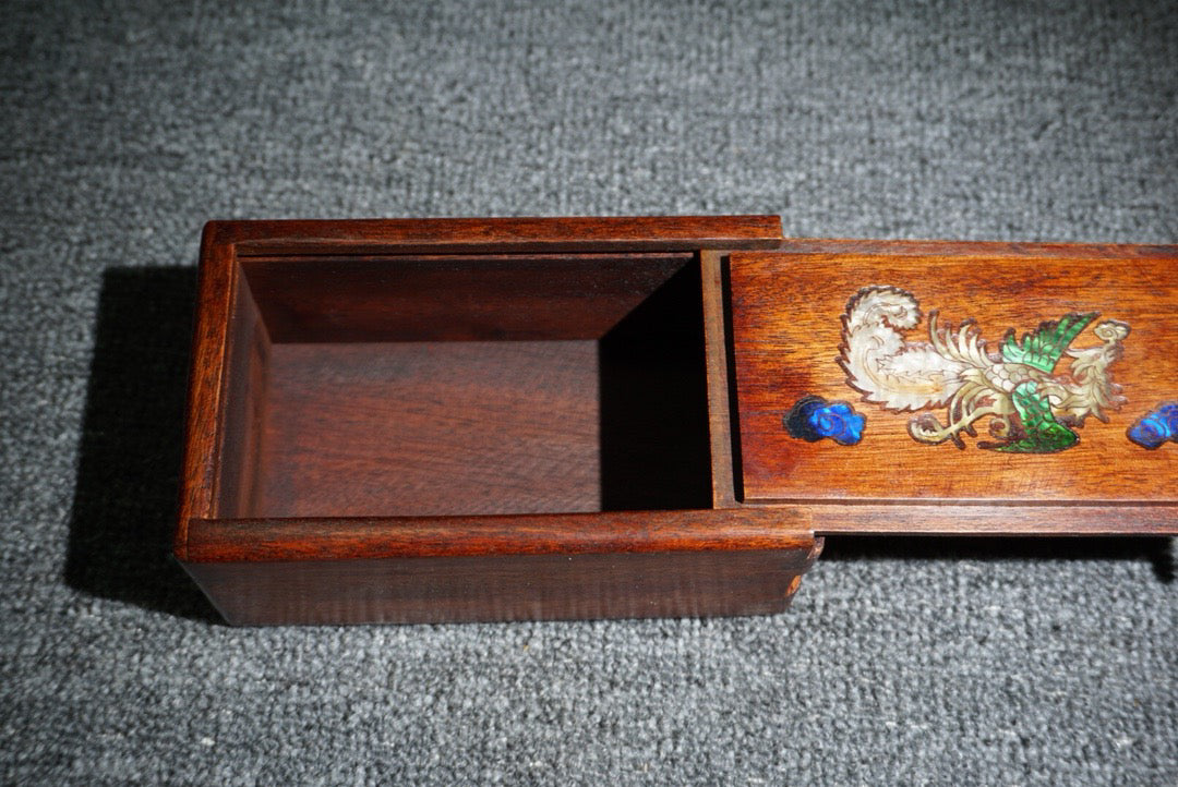 Chinese Antique Redwood Mechanism Box