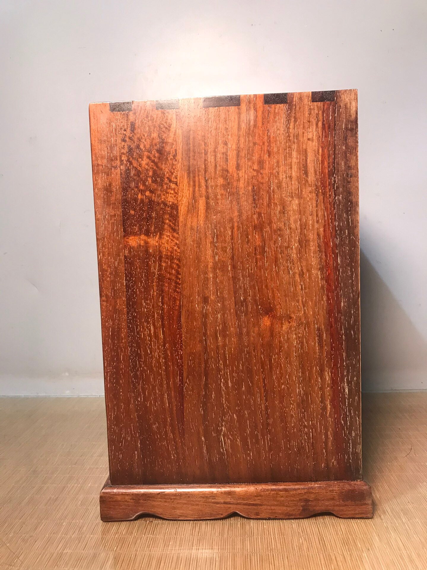 Chinese antique rosewood multi drawer Buddhist cabinet