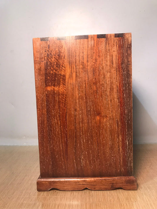 Chinese antique rosewood multi drawer Buddhist cabinet