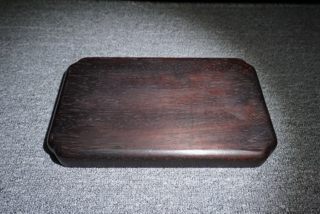Chinese antique ebony tea plate