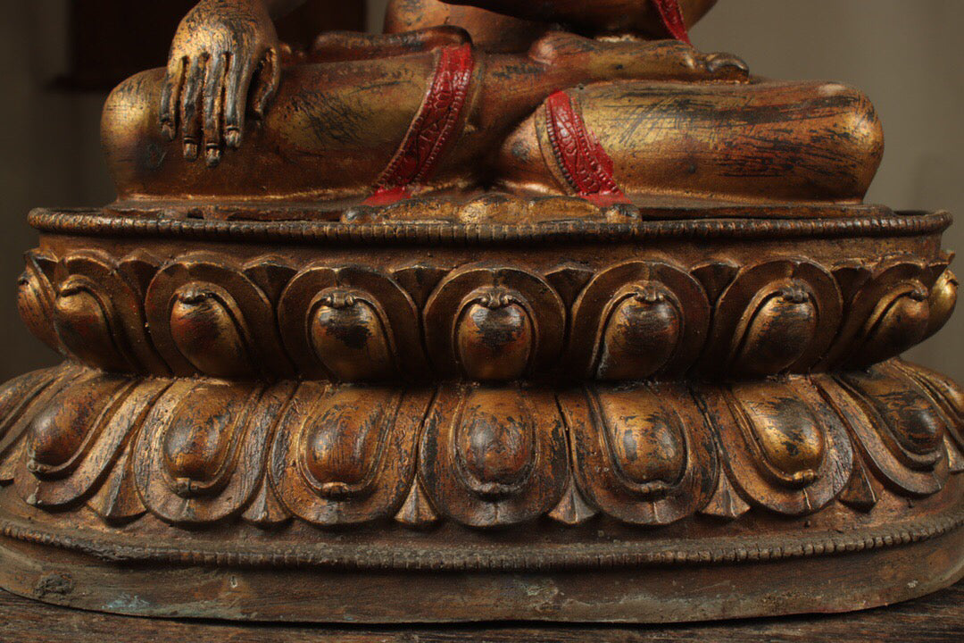 Chinese antique pure copper Shakyamuni Buddha
