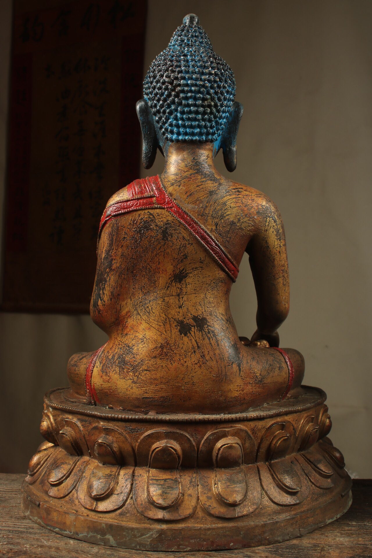 Chinese antique pure copper Shakyamuni Buddha